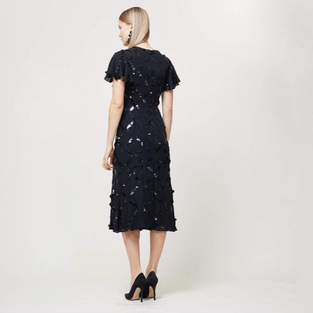 Sachin & Babi Black Midi Evening Cocktail Dress - Picture 6 of 8